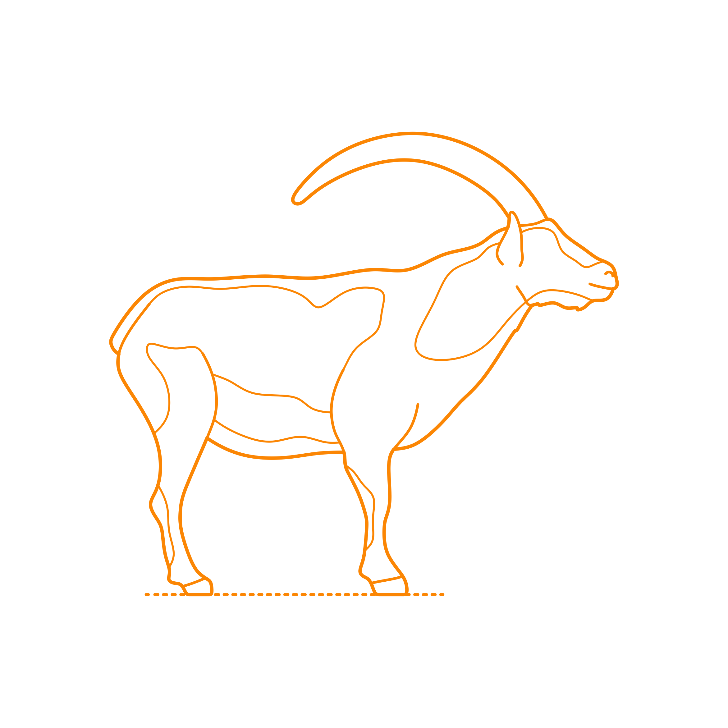 Animals Caprids Iberian Ibex Tracing Svg Vector Free Vectors